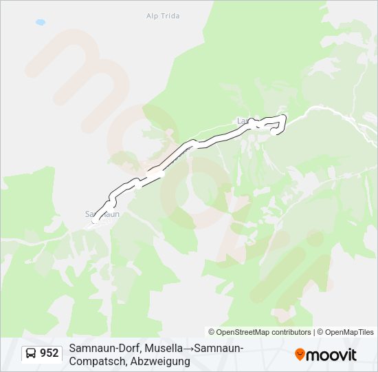 952 Bus Line Map
