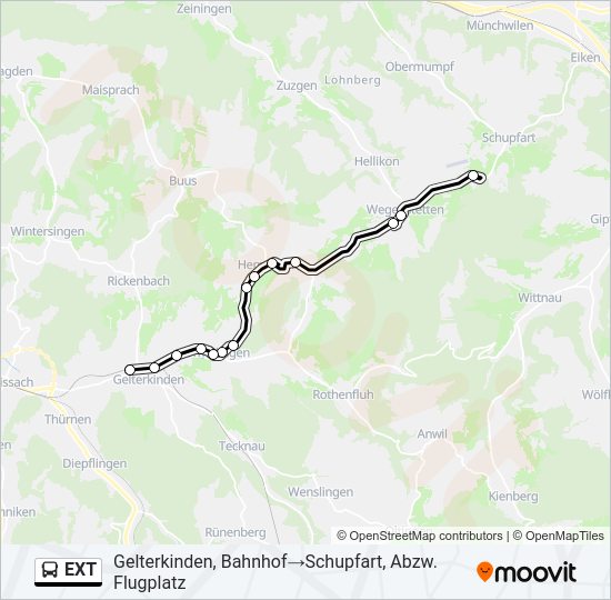 EXT Bus Line Map