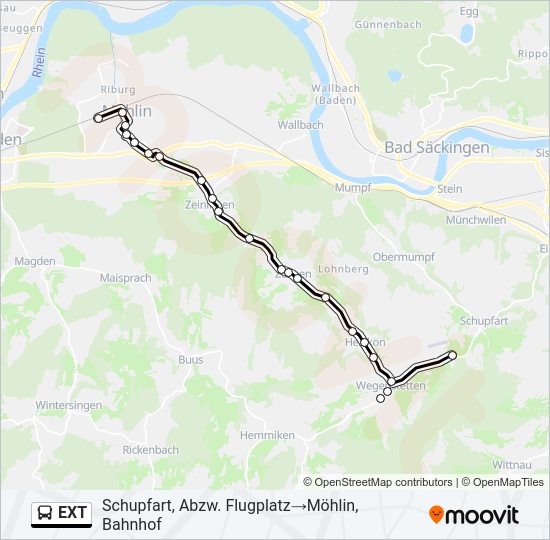 EXT Bus Line Map