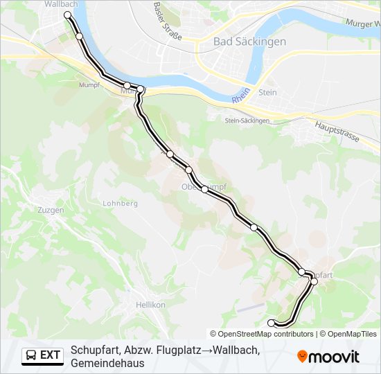 EXT Bus Line Map