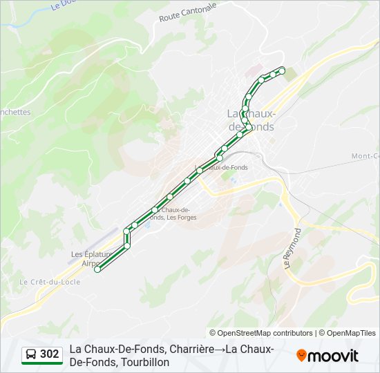 302 Bus Line Map