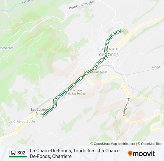 302 Bus Line Map
