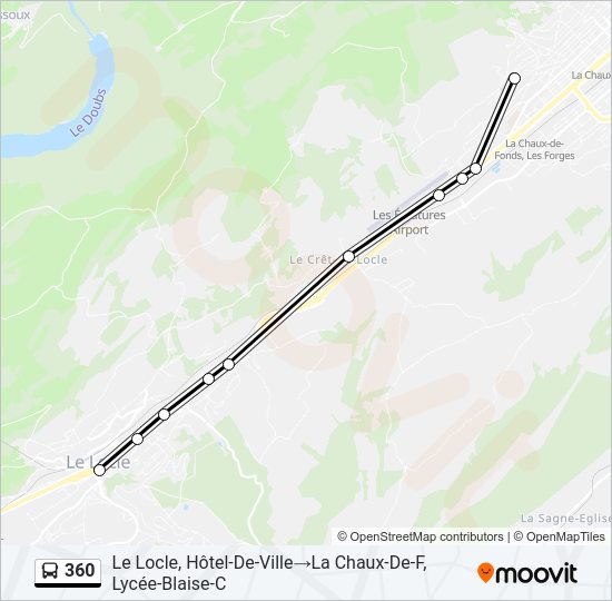 360 Bus Line Map