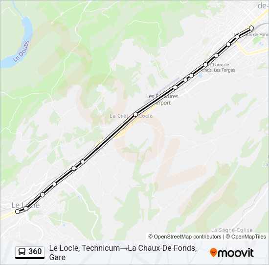 360 Bus Line Map