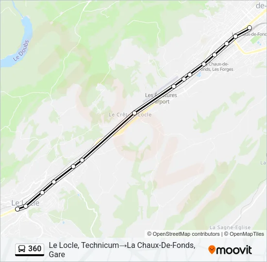 360 Bus Line Map