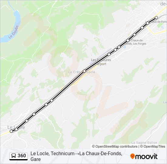360 Bus Line Map