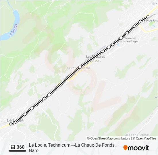 360 Bus Line Map