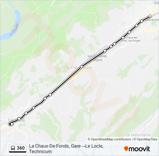 360 Bus Line Map