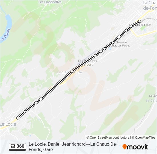 360 Bus Line Map