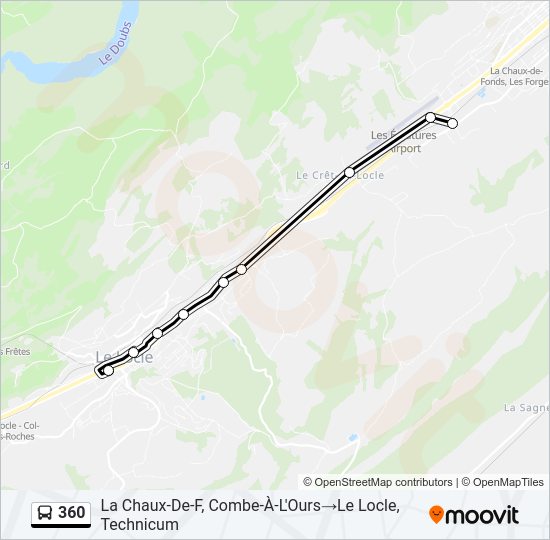 360 Bus Line Map