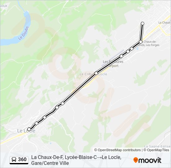 360 Bus Line Map