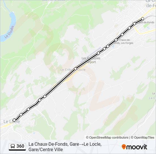 360 Bus Line Map