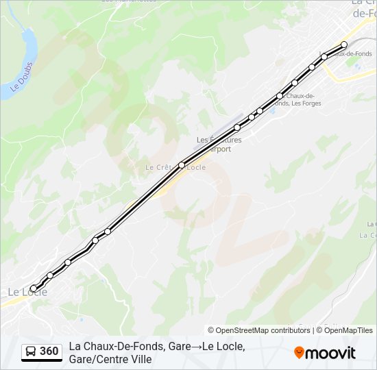 360 Bus Line Map
