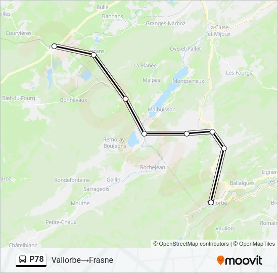 P78 Bus Line Map