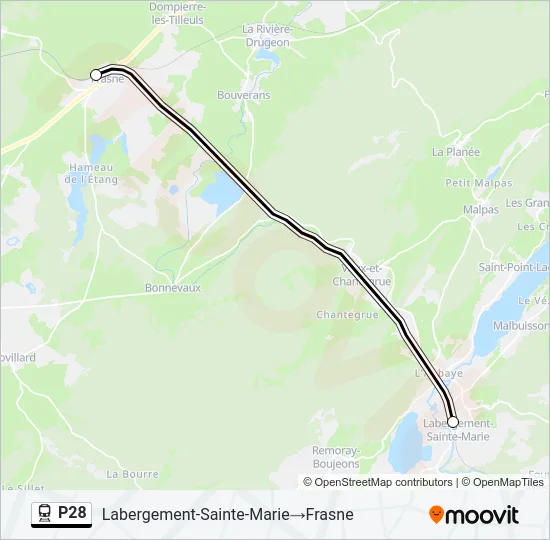 P28 Train Line Map