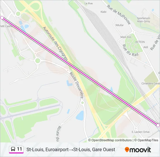 11 Bus Line Map