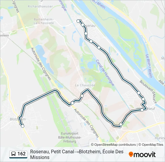 162 Bus Line Map