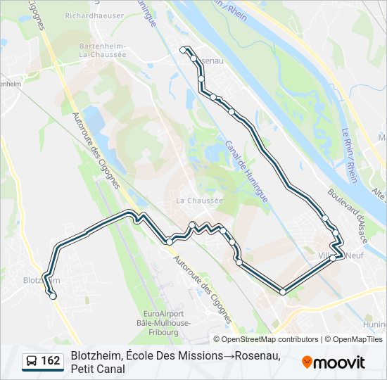 162 Bus Line Map