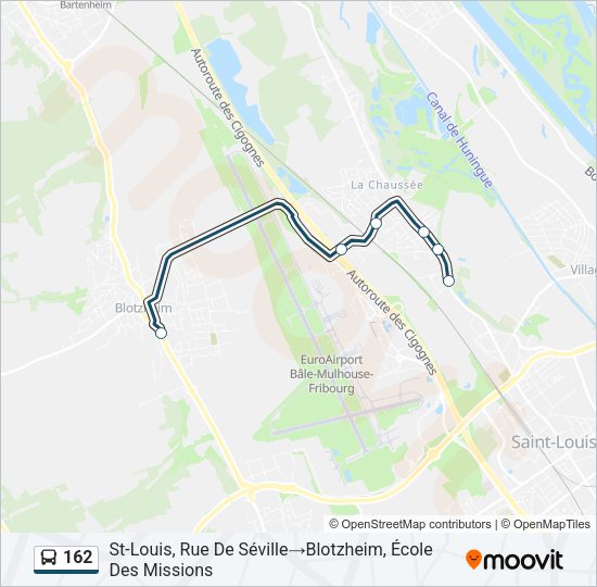 162 Bus Line Map