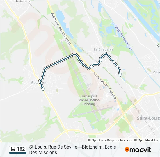 162 Bus Line Map