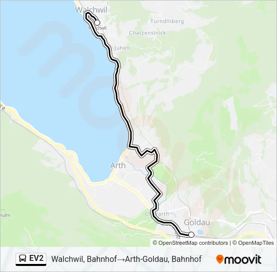 EV2 Bus Line Map