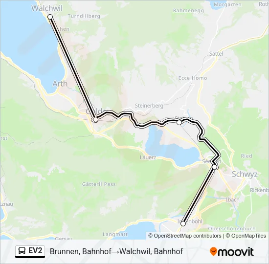 EV2 Bus Line Map