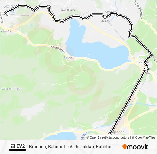 EV2 Bus Line Map