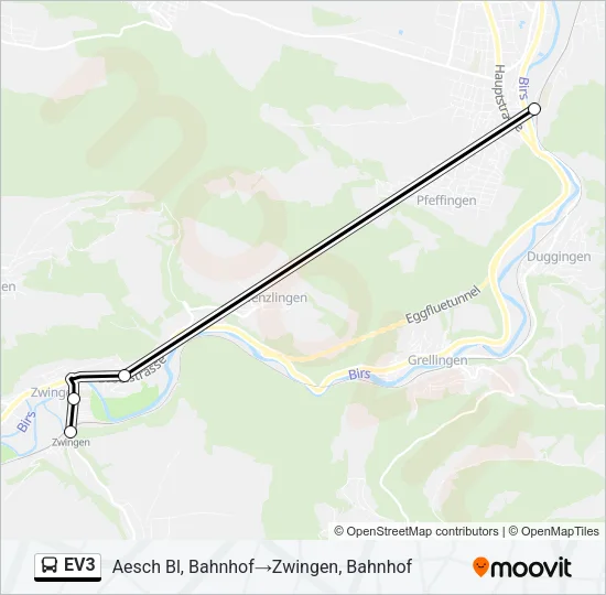 EV3 Bus Line Map