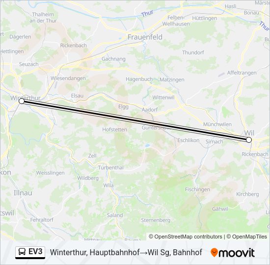 EV3 Bus Line Map