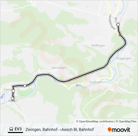 EV3 Bus Line Map