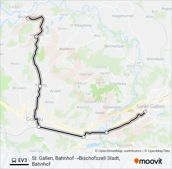 EV3 Bus Line Map