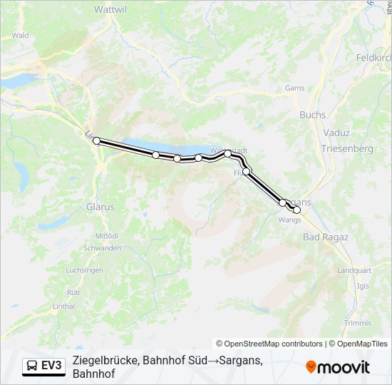 EV3 Bus Line Map