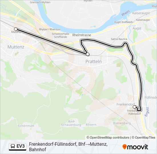 EV3 Bus Line Map
