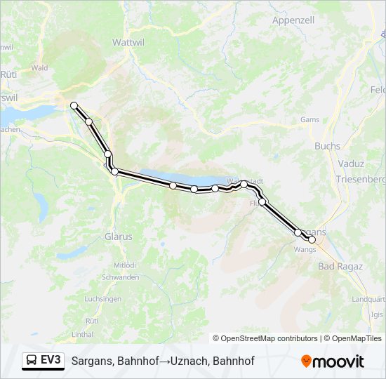 EV3 Bus Line Map