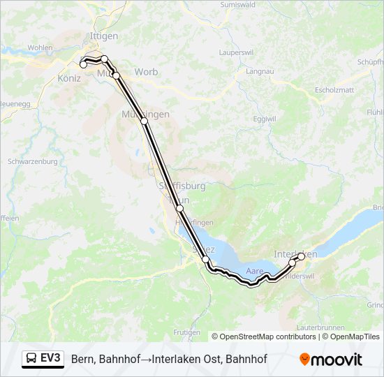 EV3 Bus Line Map