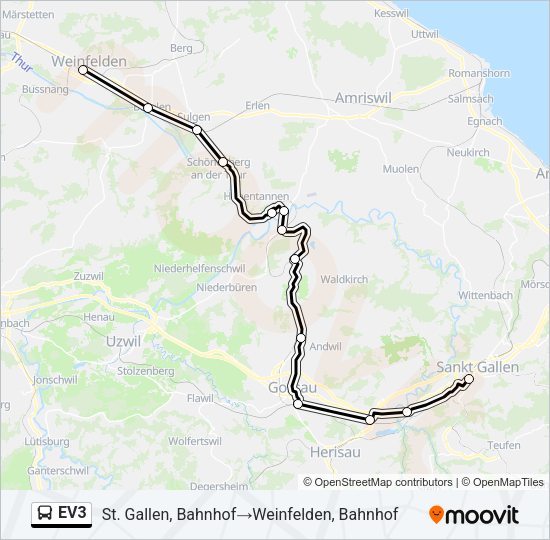 EV3 Bus Line Map
