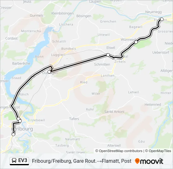 EV3 Bus Line Map