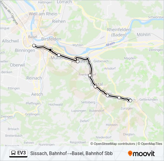 EV3 Bus Line Map