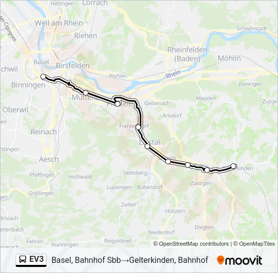 EV3 Bus Line Map