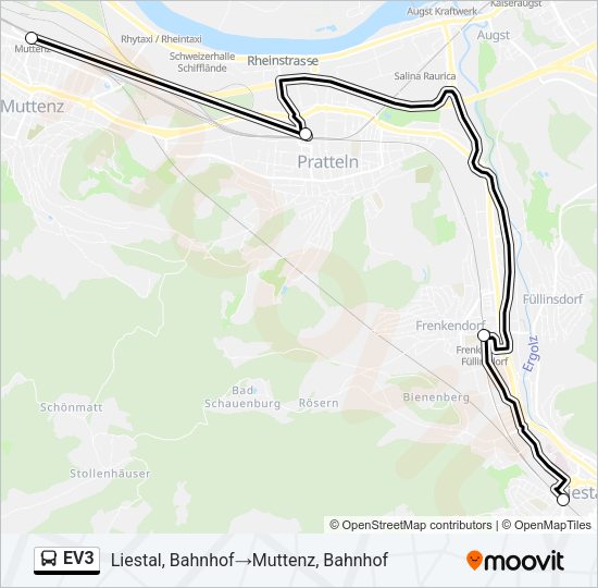 EV3 Bus Line Map