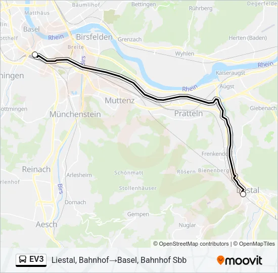 EV3 Bus Line Map
