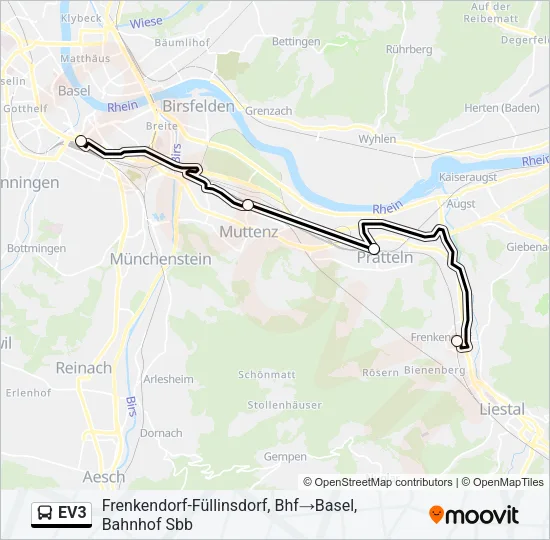 EV3 Bus Line Map