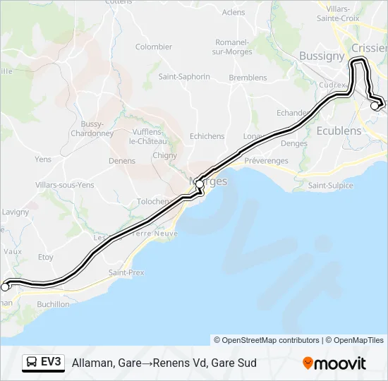 EV3 Bus Line Map