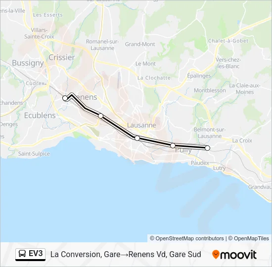 EV3 Bus Line Map