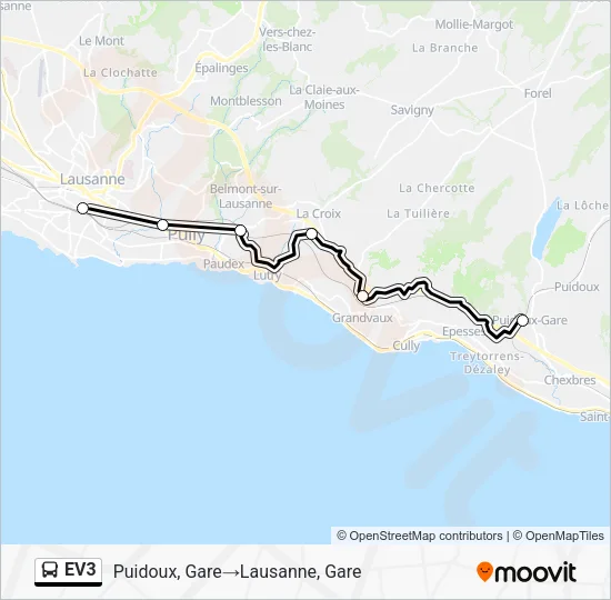 EV3 Bus Line Map