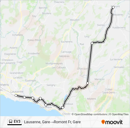 EV3 Bus Line Map