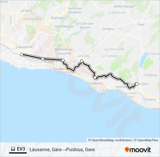 EV3 Bus Line Map
