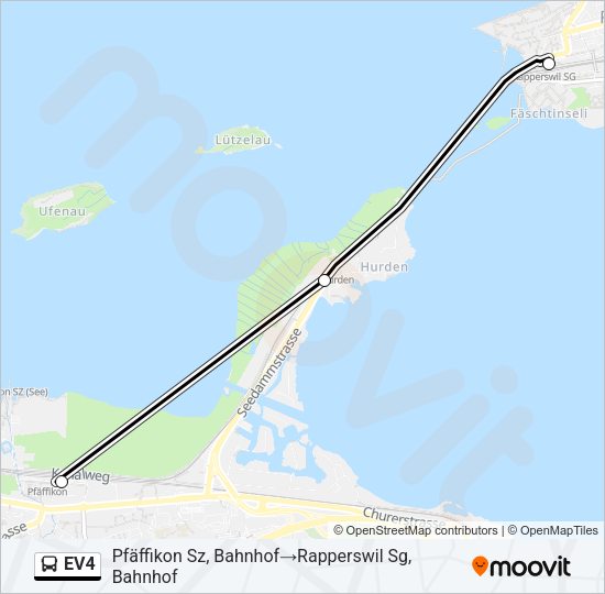 EV4 Bus Line Map