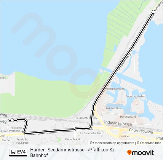 EV4 Bus Line Map