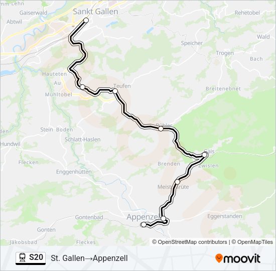 S20 Train Line Map